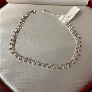 .925 silver anklet